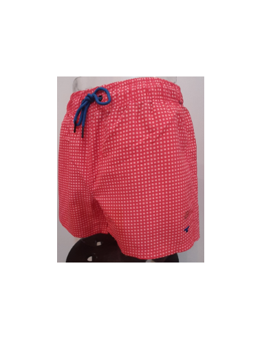 TotSol Red Man Swimsuit With Squares