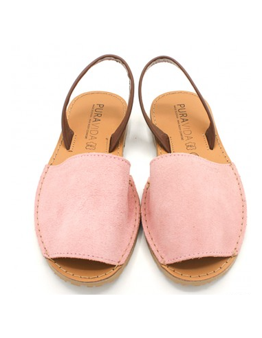 Women's Pale Pink Suede Leather...