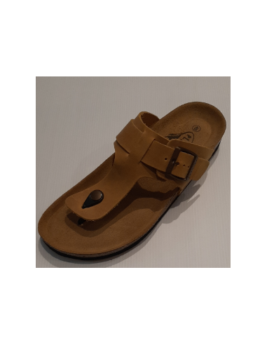 Leather And Cork Flip Flops Man...