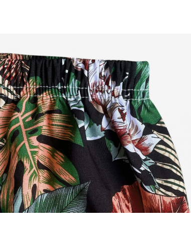 Nude Tropical Print Wide Leg Pants
