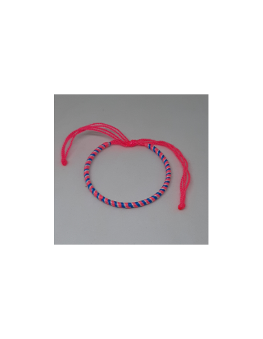 Fuchsia Rose Double Thread Bracelet