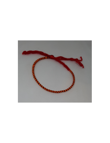 Orange Red Thread Bracelet