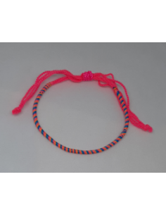 Blue Pink Thread Bracelet