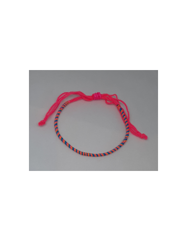 Blue Pink Thread Bracelet