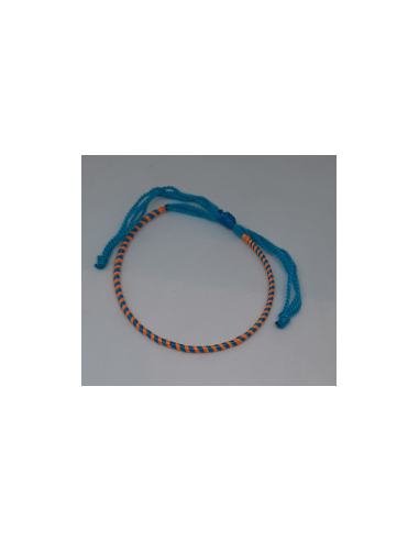 Blue Salmon Thread Bracelet