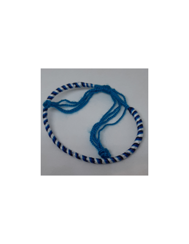 Double Thread Bracelet Blue White