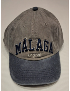 Gorra Málaga Lavado Gris Azul