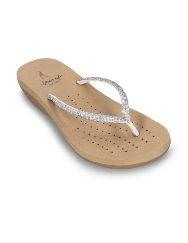 Spice Up Altamura Silver Flip Flops