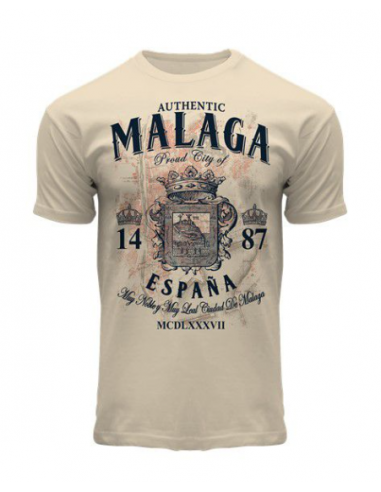 Camiseta Manga Corta Beige Málaga