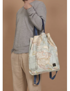 Peseta World Map backpack bag