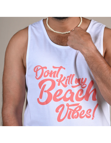 Happy Bay White Tank Top