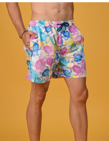 Men's Swimsuit World Of Happy Bay Turtle