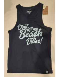 Happy Bay Navy Blue Tank Top