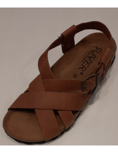 Suver Men's Crossed Sandals