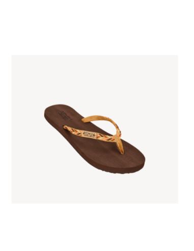 Flip Flops Cool Women Space Trip Brown