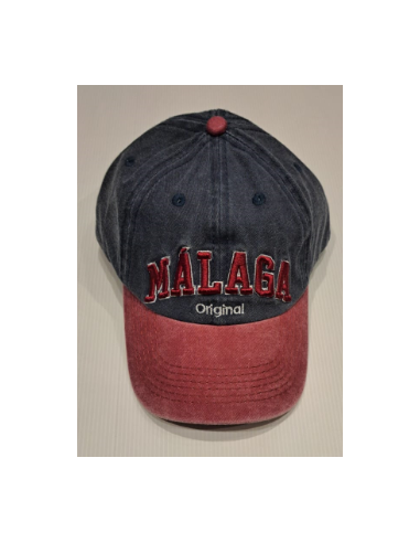 Gorra Málaga Lavado Azul Marino Burdeo