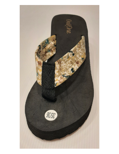 Chanclas De Cuña Neopreno Negro