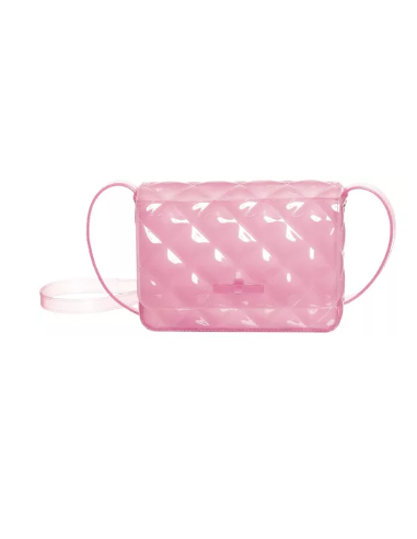 Petite Jolie Transparent Pink Rubber Bag