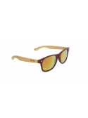 SUNGLASSES FROM COOL WOOD FRAME MODEL WOODY CRYSTAL RED