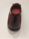 BURGUNDY PATENT LEATHER DANCER SHOES